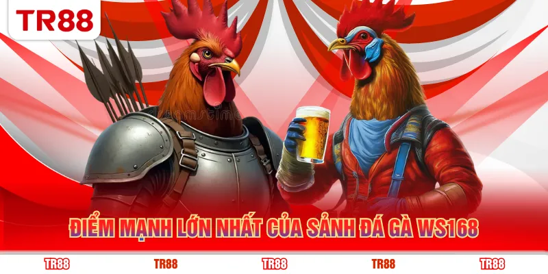 Điểm mạnh lớn nhất của sảnh đá gà WS168